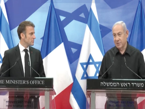 Al igual que con ISIS, necesitamos una coalición internacional contra Hamás, le dice Macron a Netanyahu
