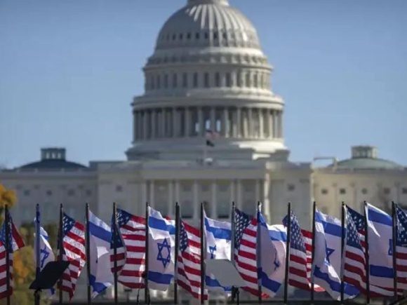 Cientos de miles de personas se manifiestan a favor de Israel en Washington