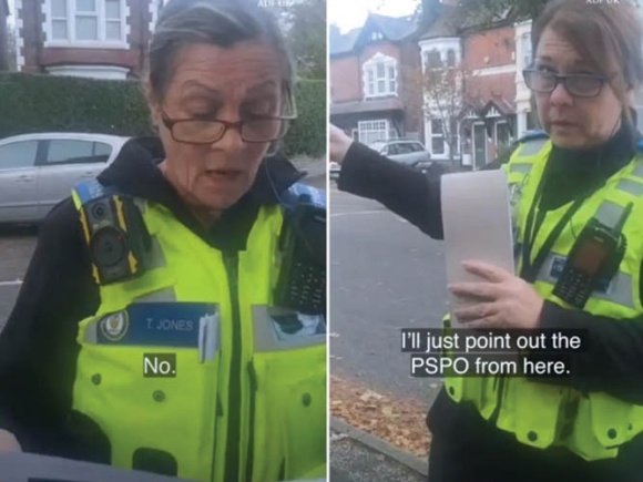 La policía británica vuelve a perseguir a una mujer que ora