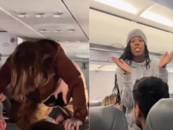 Pasajero “poseído” genera pánico en avión y mujer predica: “Encuentra a Jesús”